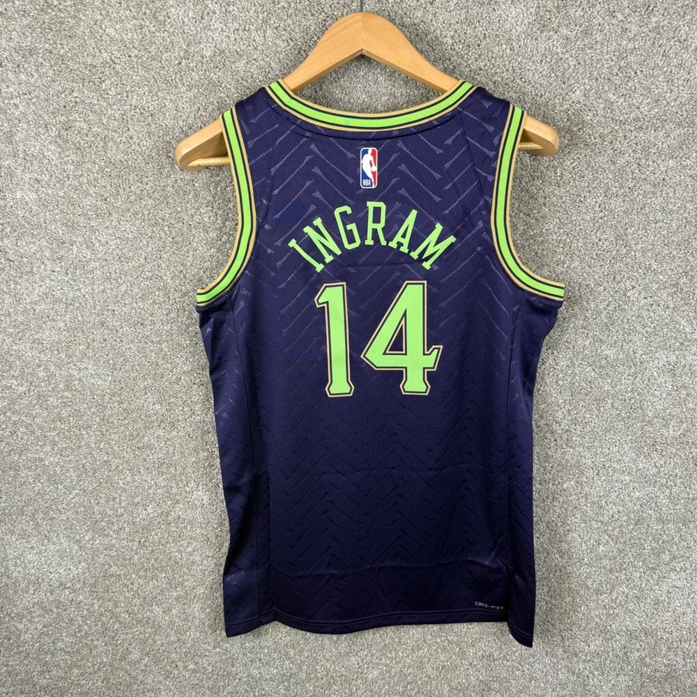 Nike New‎ Orleans Pelicans Brandon Ingram 14 City Edition Jersey Mens Small NEW